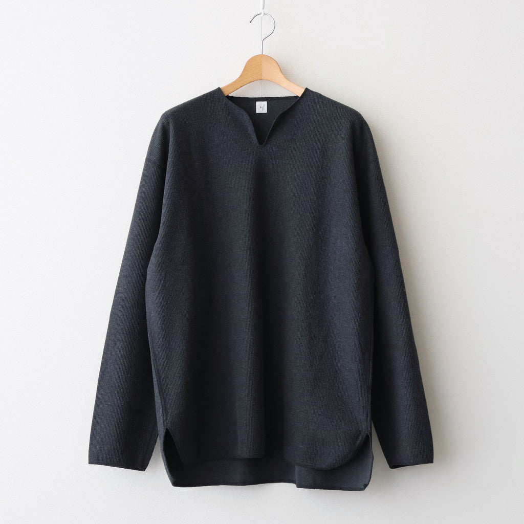 Rough&Smooth Thermal Over NeckL/S #HeatherCharcoal [bROOTS24F30F25