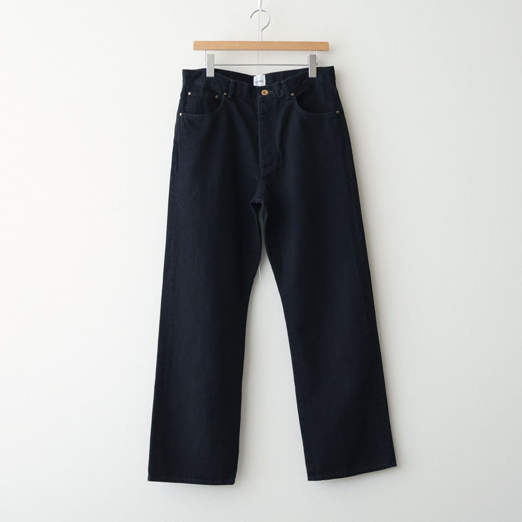 CO/HE PURE STRAIGHT DENIM #W BLACK [26S-BIS-PT05] - Diffusion 三重