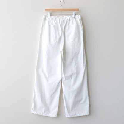 ORGANIC COTTON / RECYCLE POLYESTER TWILL EASY TR #WHITE [17031 40303]