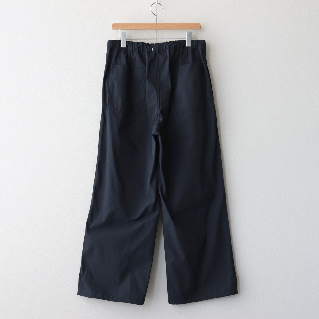ORGANIC COTTON / RECYCLE POLYESTER TWILL EASY TR #NAVY [17031 40303]