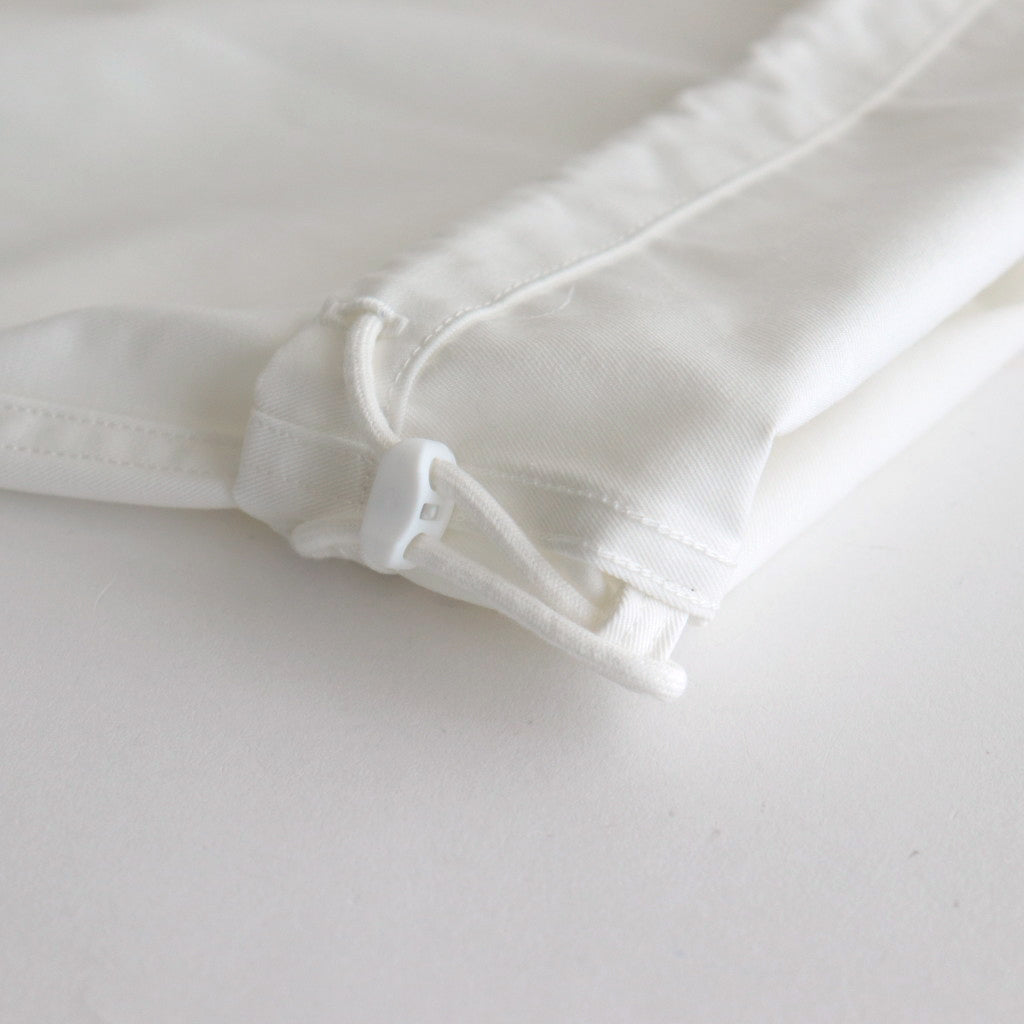 ORGANIC COTTON / RECYCLE POLYESTER TWILL EASY TR #WHITE [17031 40303]