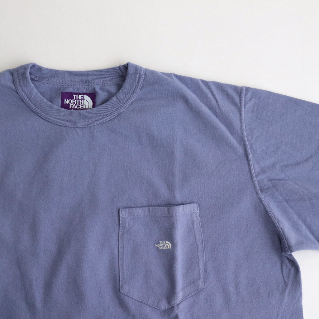 7oz Long Sleeve Pocket Tee #Smokey Purple X Off White [NT3365N]