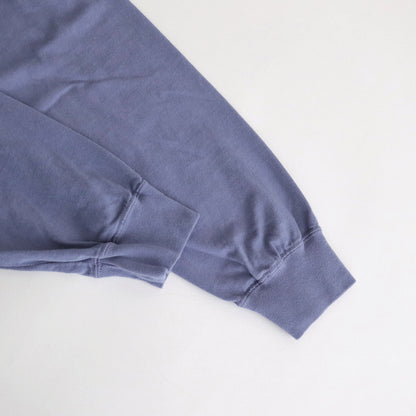 7oz Long Sleeve Pocket Tee #Smokey Purple X Off White [NT3365N]