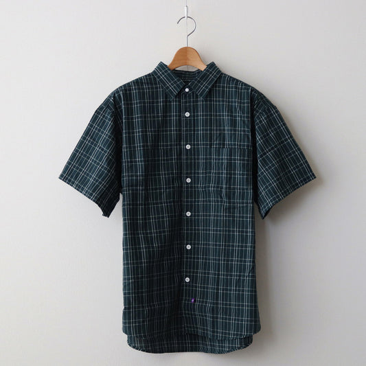 Plaid Dobby Field S/S Shirt #Green [NT3417N]