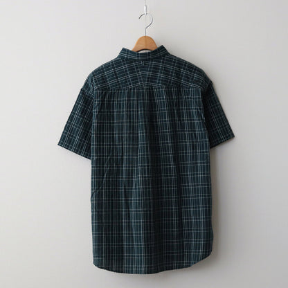 Plaid Dobby Field S/S Shirt #Green [NT3417N]