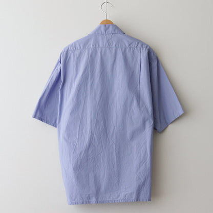 Chambray Open-collar Shirt #Saxe [BHS24S008C70]