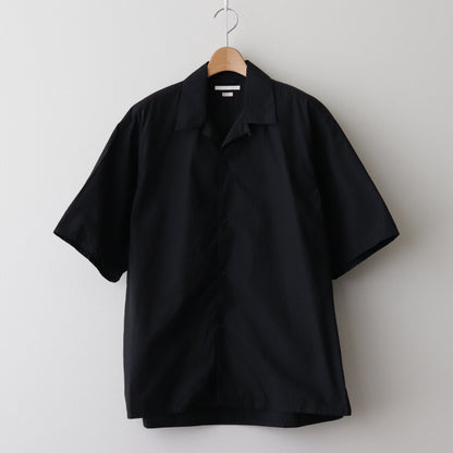 Chambray Open-collar Shirt #Black [BHS24S008C70]