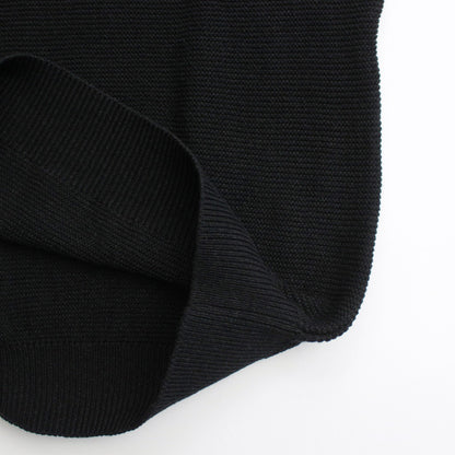 Co/Li Garter Stitch Skipper Knit #Black [2024-N14]