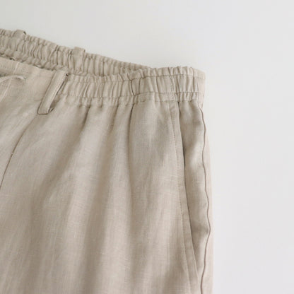 HEMP SHIRTING CLASSIC FIT EASY PANTS #TAUPE [A24A-16PT01C]