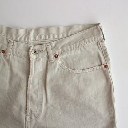 LOOSE STRAIGHT FIT JEANS #OFF WHITE [M24B-10PT12C]