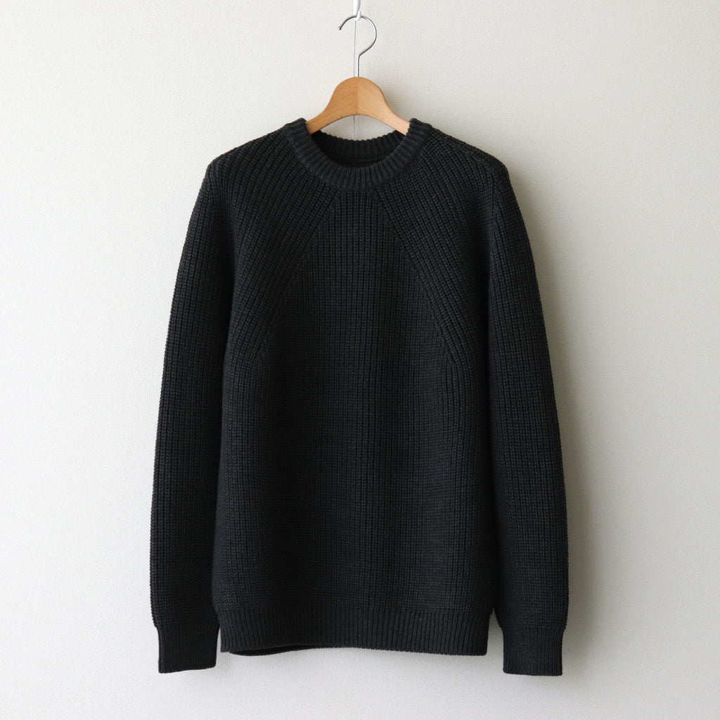 SIGNATURE CREW NECK #CHARCOAL [BN-24FM-037] – Diffusion