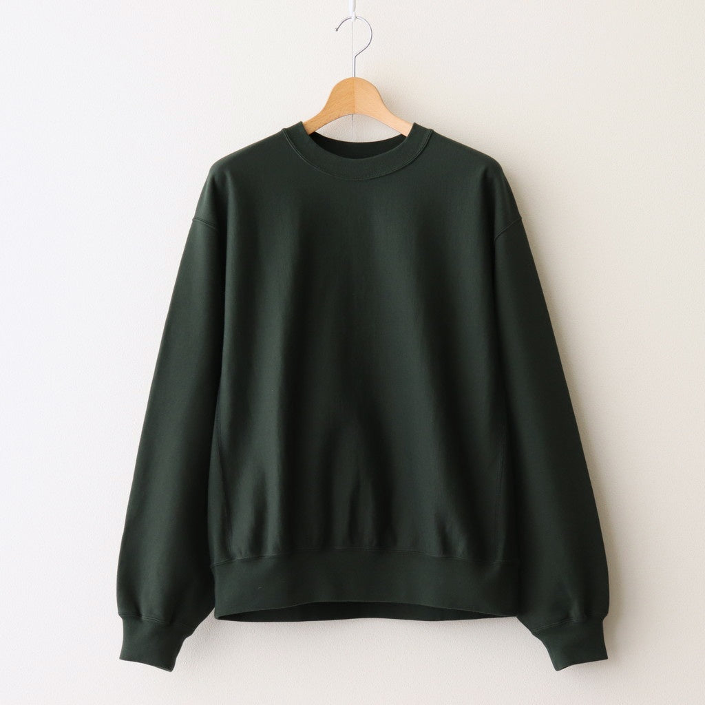 Thin-Sweat Crew-Neck P/O #DarkGreen [bROOTS25S22] - Diffusion 三重