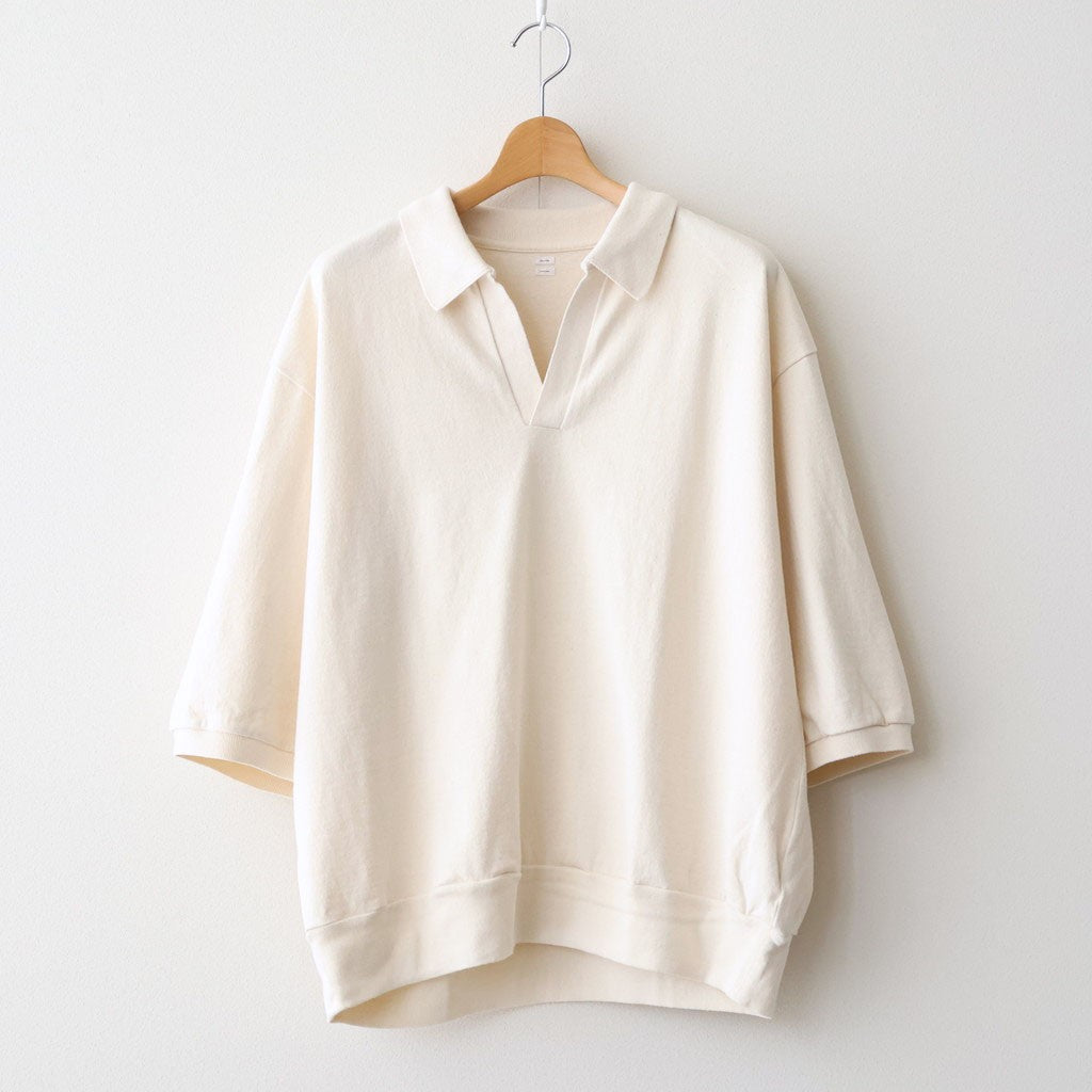 Co/Silk Nep Skipper Cropped Sleeve #Ivory [BHS26S029] - Diffusion