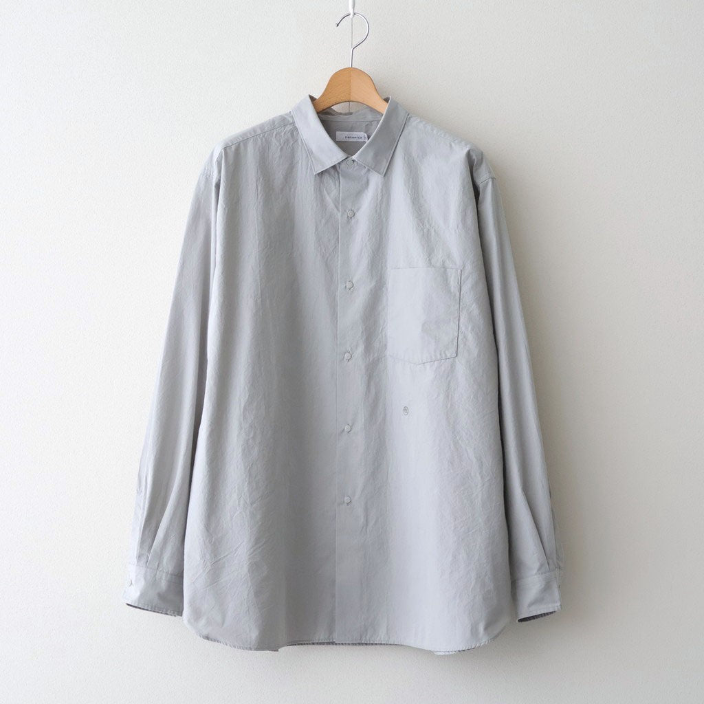Regular Collar Wind Shirt #Gray [S26SG082] - Diffusion 三重県