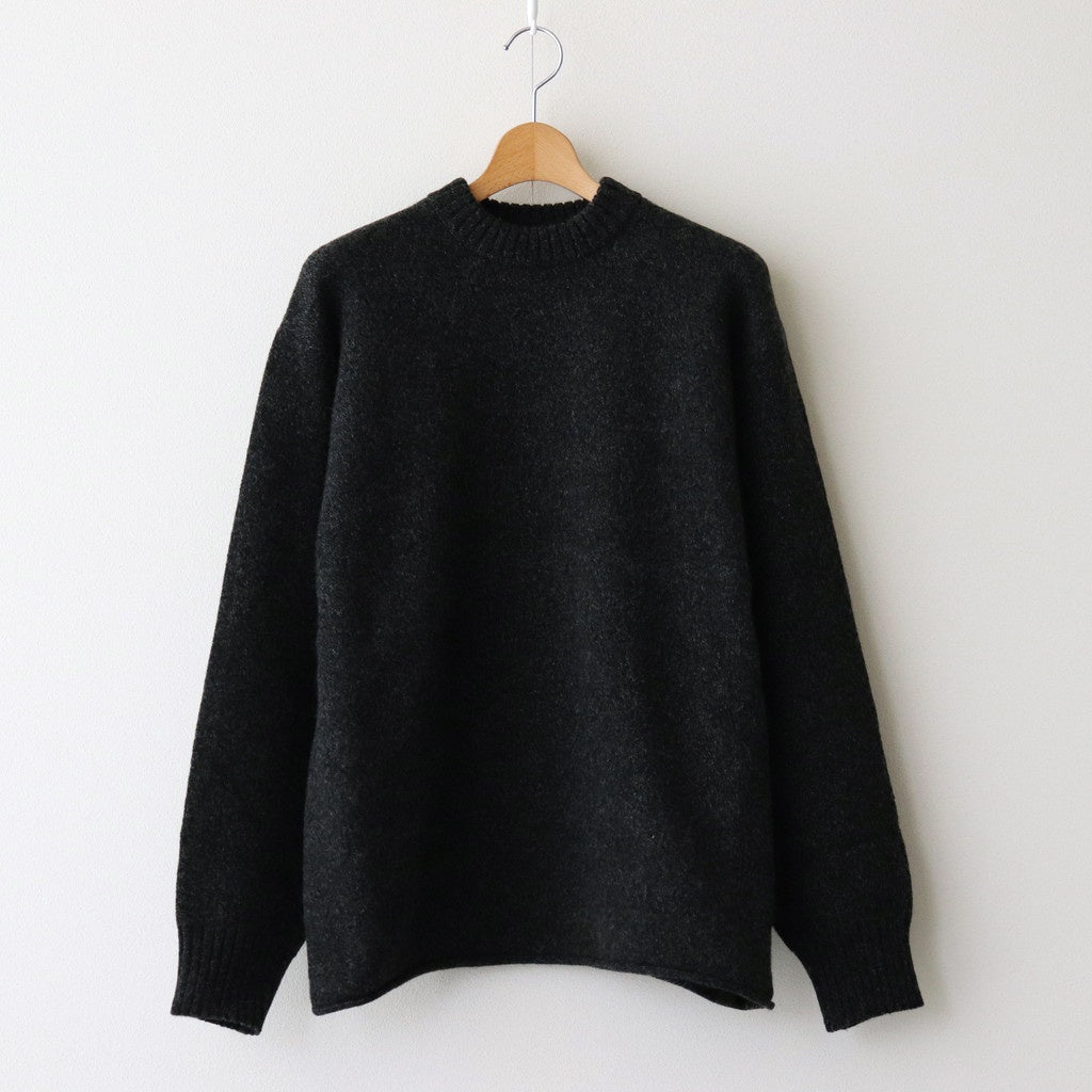 Yak felted sweat shirt #Charcoal×BLACK [NEP-AW2301] – Diffusion
