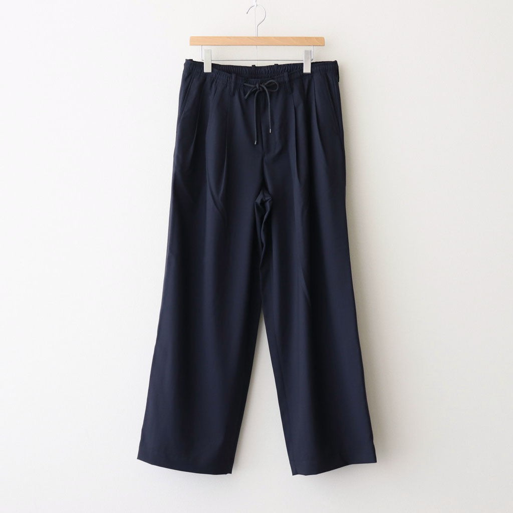 TRIPLE PLEATED EASY TROUSERS #NAVY [A25B03PT01C] – Diffusion