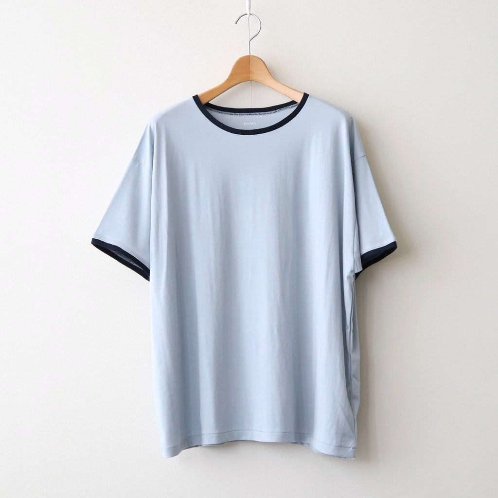 PIMA MOKLODI RINGER TEE #BLUE×NAVY [26S-BIS-CS61] - Diffusion 三重