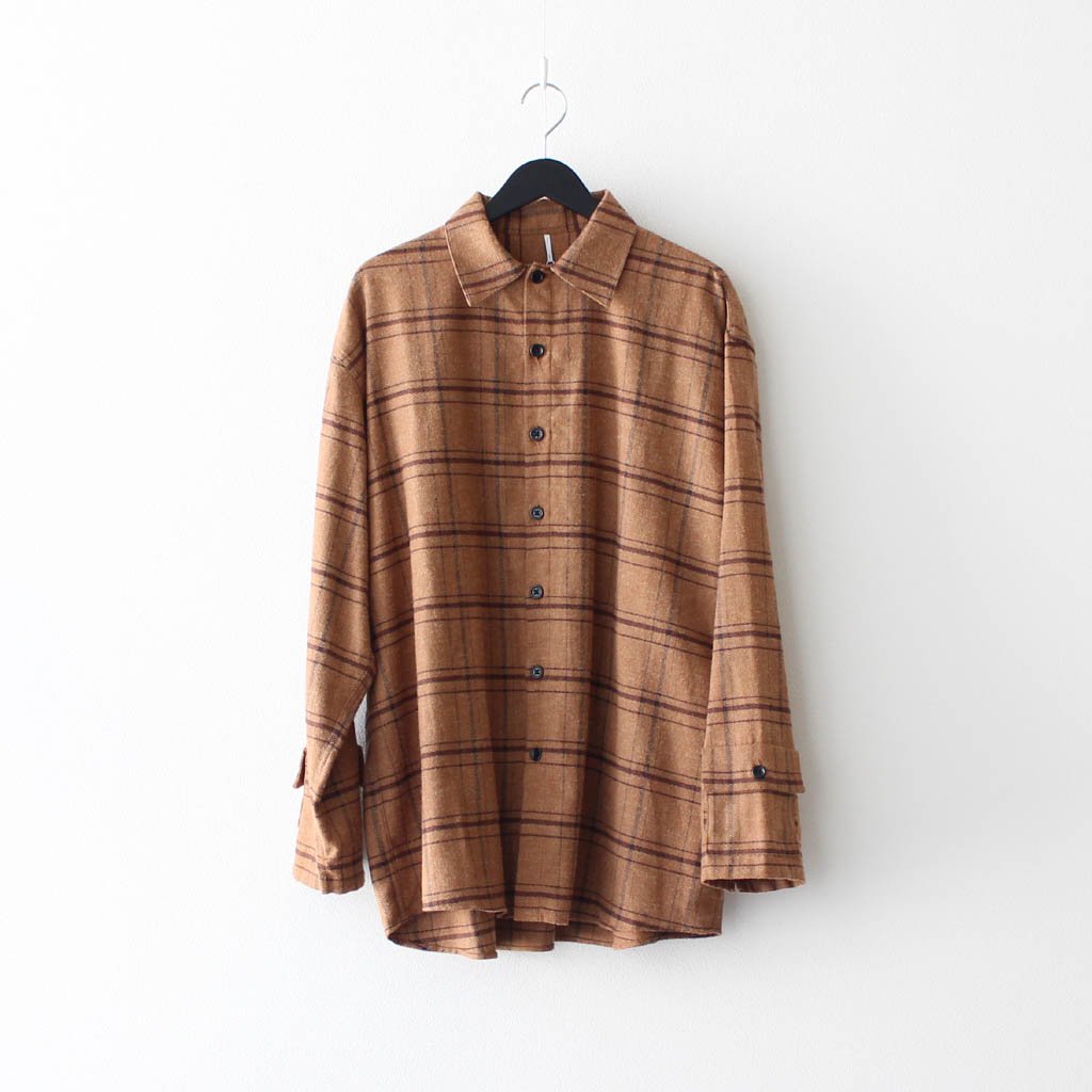 ETHOS | エトス NOISE CHECK SHIRTS #BROWN [ET20AW-C004] – Diffusion