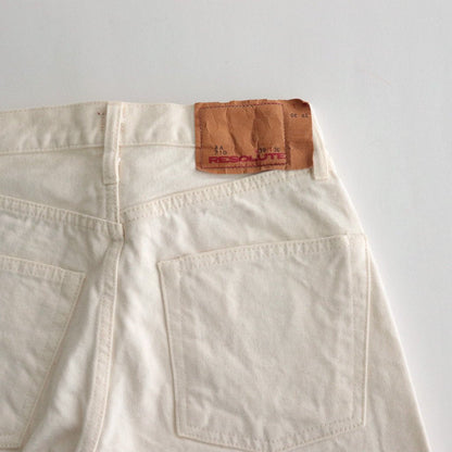 TAPERED STRAIGHT JEANS L31 #94 WHITE [AA710]