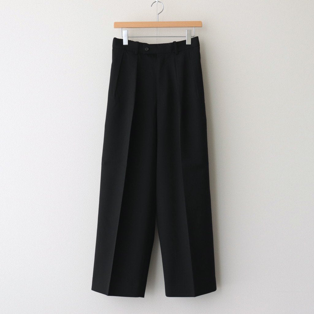 DOUBLE PLEATED TROUSERS #BLACK [A23C-04PT02C] _ MARKAWARE | マーカ
