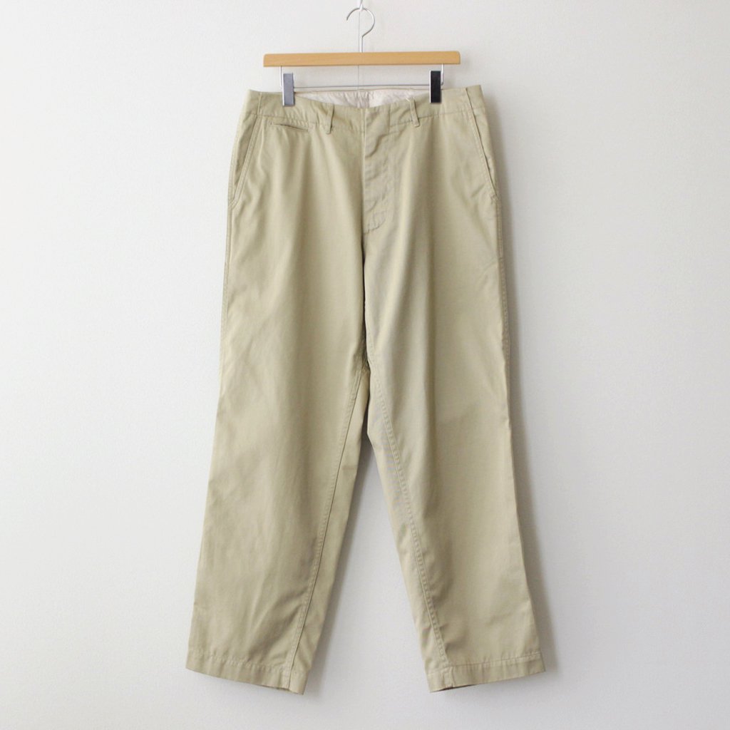 WIDE CHINO PANTS #KHAKI [SUCS301] _ nanamica | ナナミカ – Diffusion