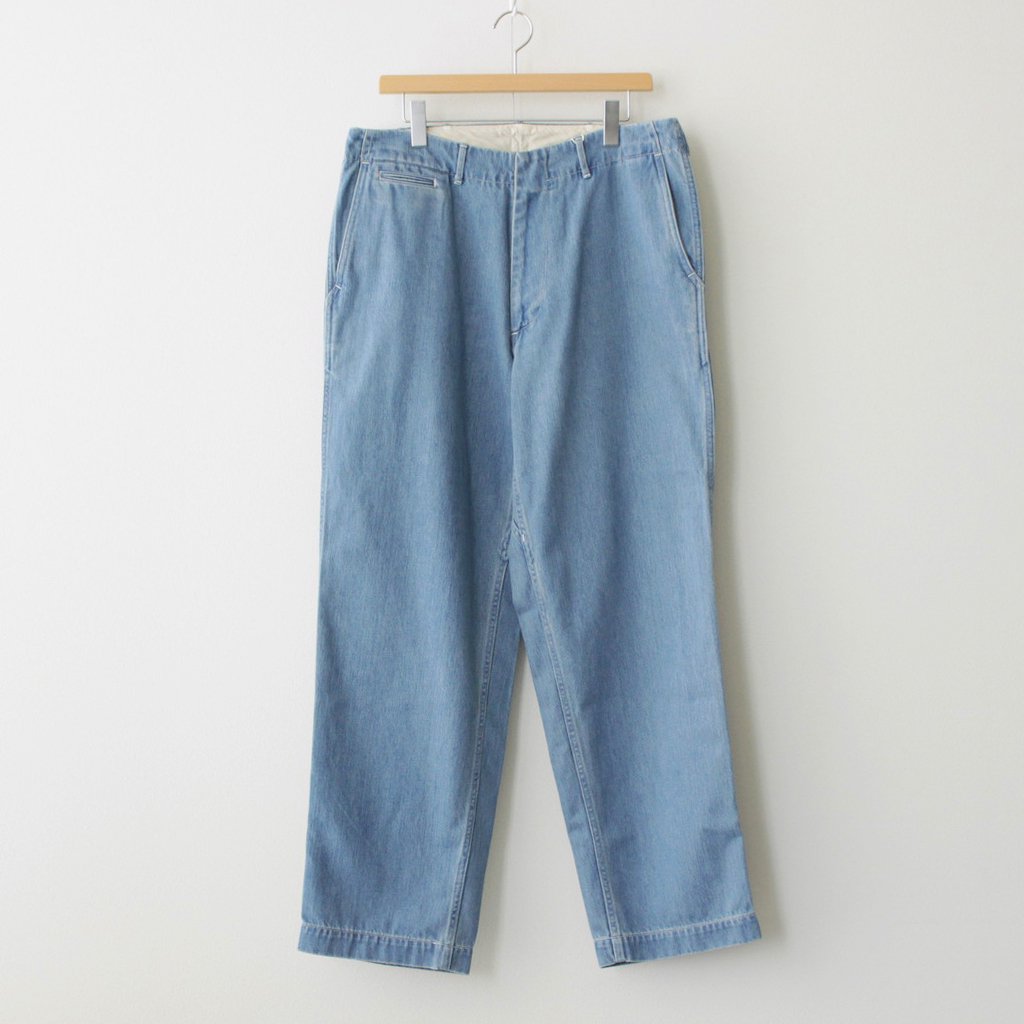 WIDE DENIM PANTS #INDIGO BLEACH [SUCS306] _ nanamica | ナナミカ