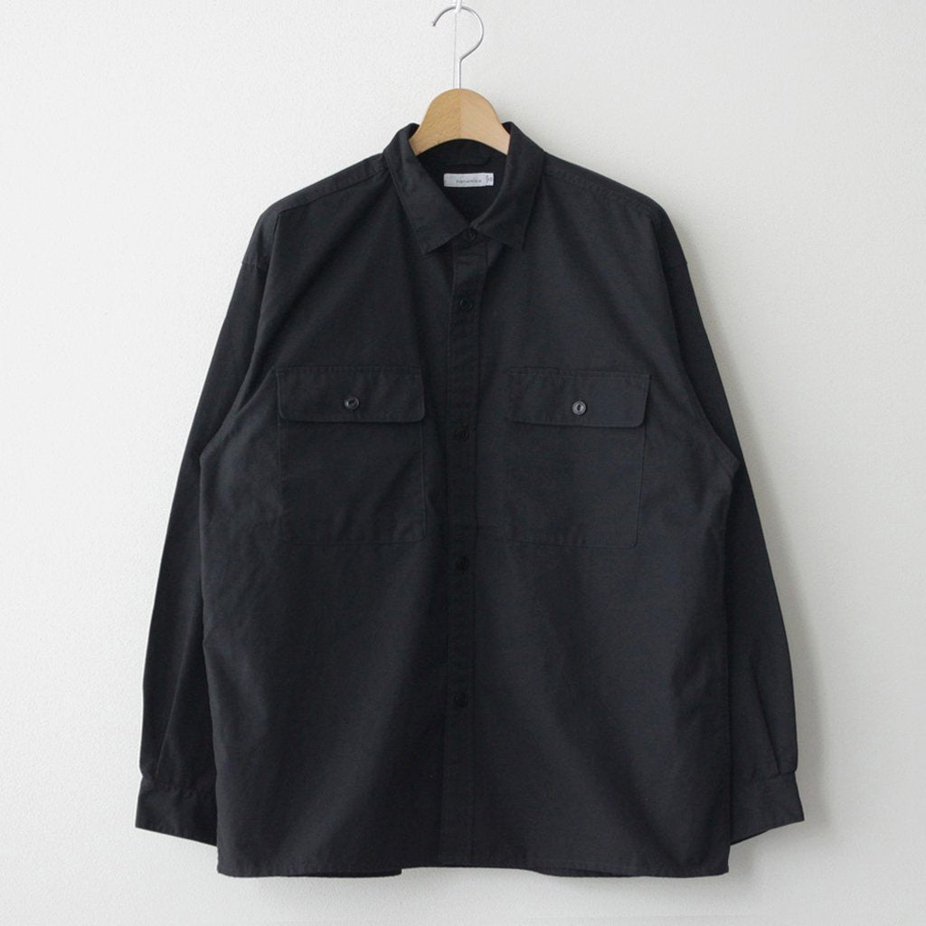 UTILITY LIGHT WIND SHIRT #BLACK [SUGS311] _ nanamica | ナナミカ