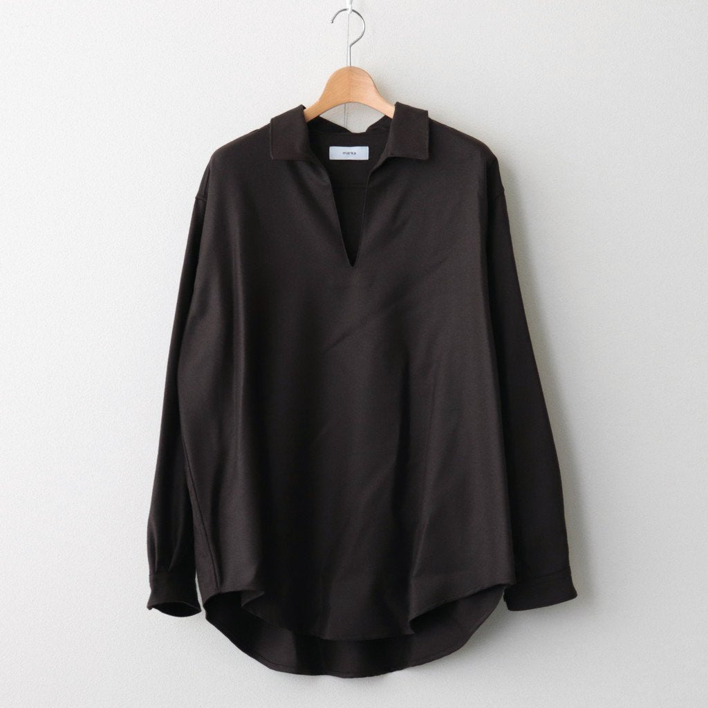 SKIPPER SHIRT #DARK BROWN [M23C-07SH01C] _ marka | マーカ – Diffusion