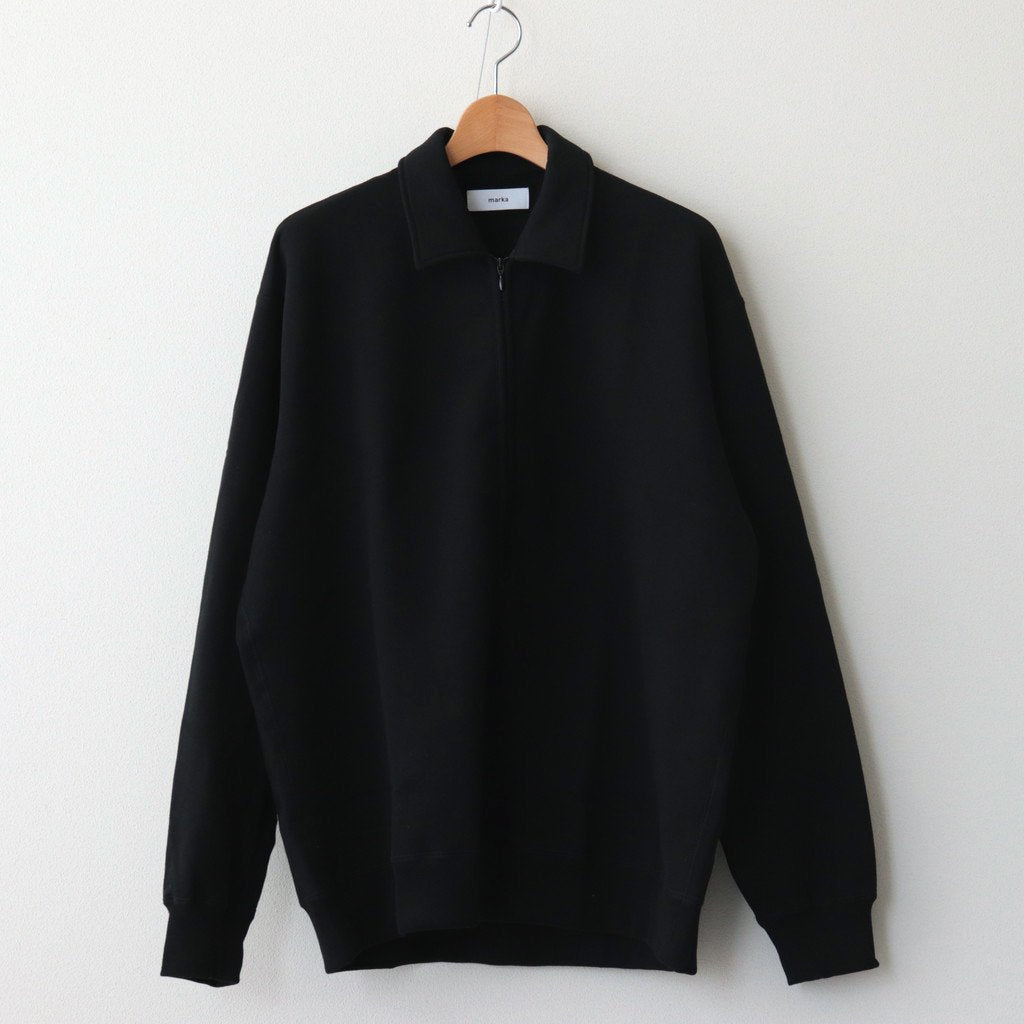 HALF ZIP POLO #BLACK [M23C-11CS01C] _ marka | マーカ – Diffusion