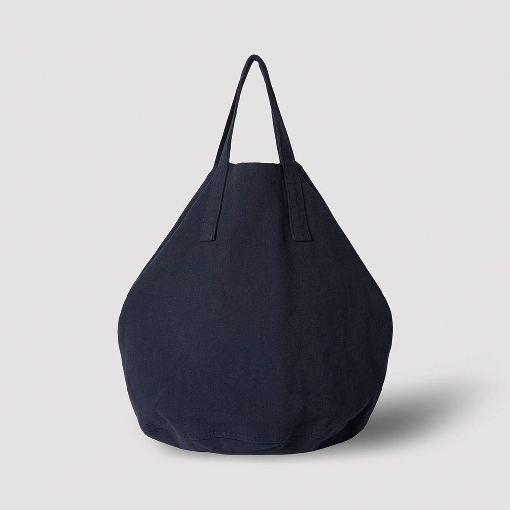 CHINO CLOTH ROUND TOTE BAG #GRAYISH NAVY [PMAP-AC08] _ PHIGVEL