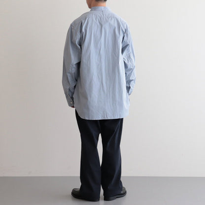 BAND COLLAR DRESS SHIRT #OLD SAX [PMAQ-LS02]