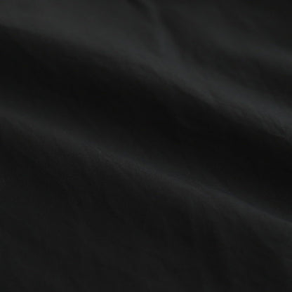 CHAMBRAY STAND COLLAR CUFFLESS SHIRT #BLACK [BHS23F018]