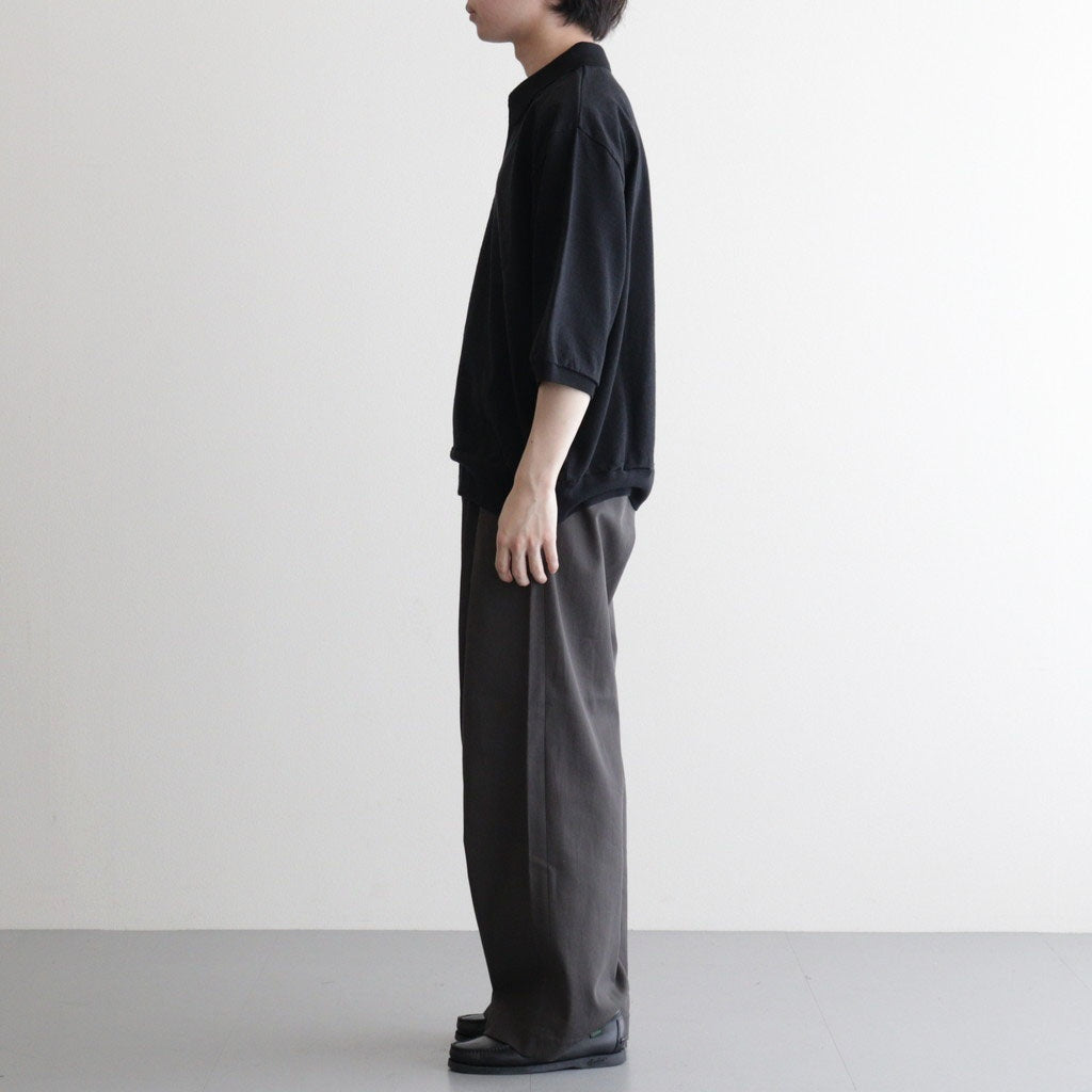 Co/Silk Nep Skipper Cropped Sleeve #Black [BHS26S029]