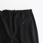 DOUBLE PLEATED EASY TROUSERS #BLACK [A25C04PT02C]