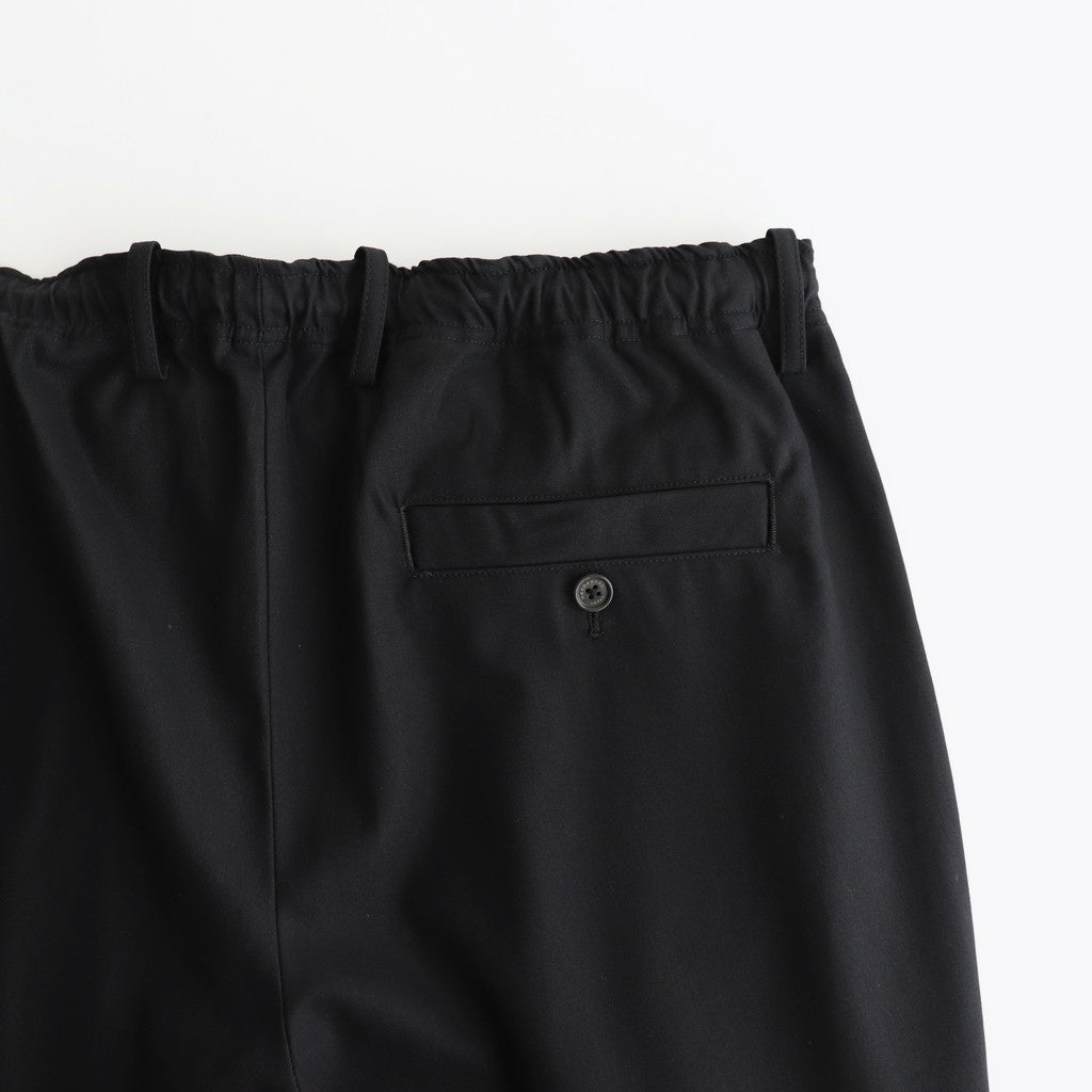 DOUBLE PLEATED EASY TROUSERS #BLACK [A25C04PT02C]