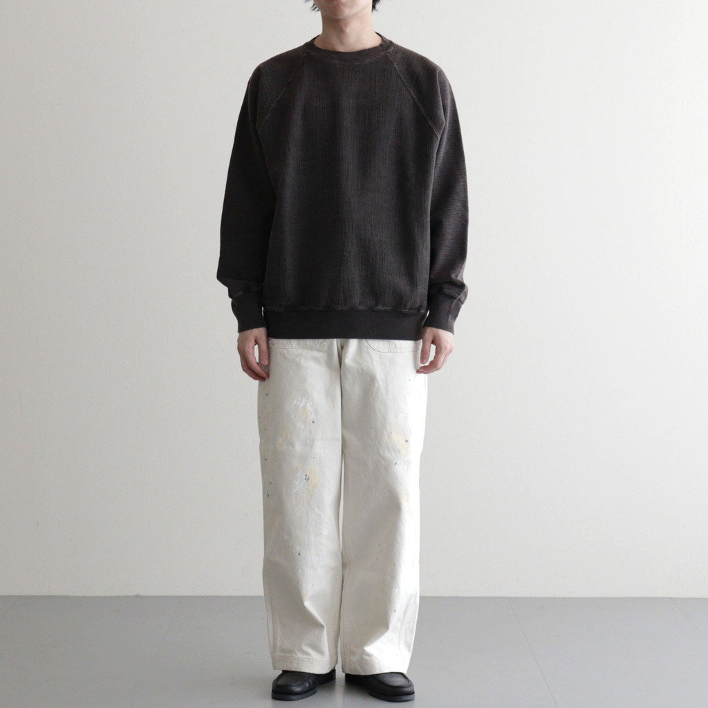 JUMBERCA URAKE FADE COLOR CREW NECK #FADE BROWN [BN-26SM-011]