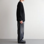 Baby Alpaca Knit P/O #MelangeBlack [BHS25F013]