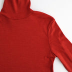 Wool Rib Turtle Neck #DarkRed [BHSW24F12F26]