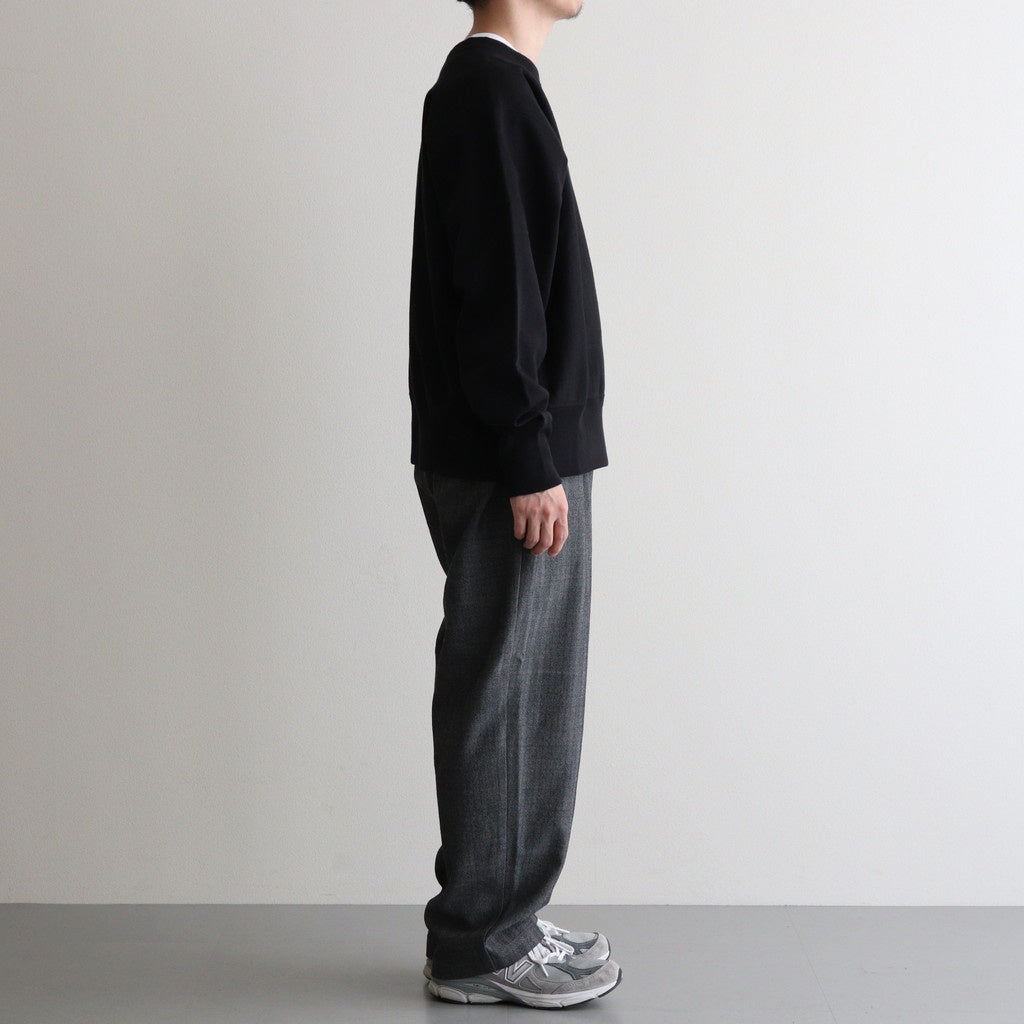 COCOON WIDE EASY PANTS #HERRINGBONE [M25C12PT03C]