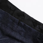 DOUBLE-PLEATED SMARTY TROUSER #INDIGO DENIM [251OJ-PT02]