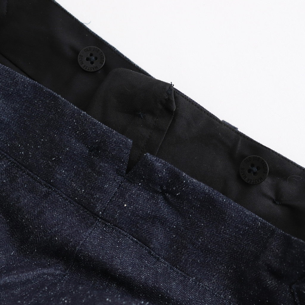 DOUBLE-PLEATED SMARTY TROUSER #INDIGO DENIM [251OJ-PT02]