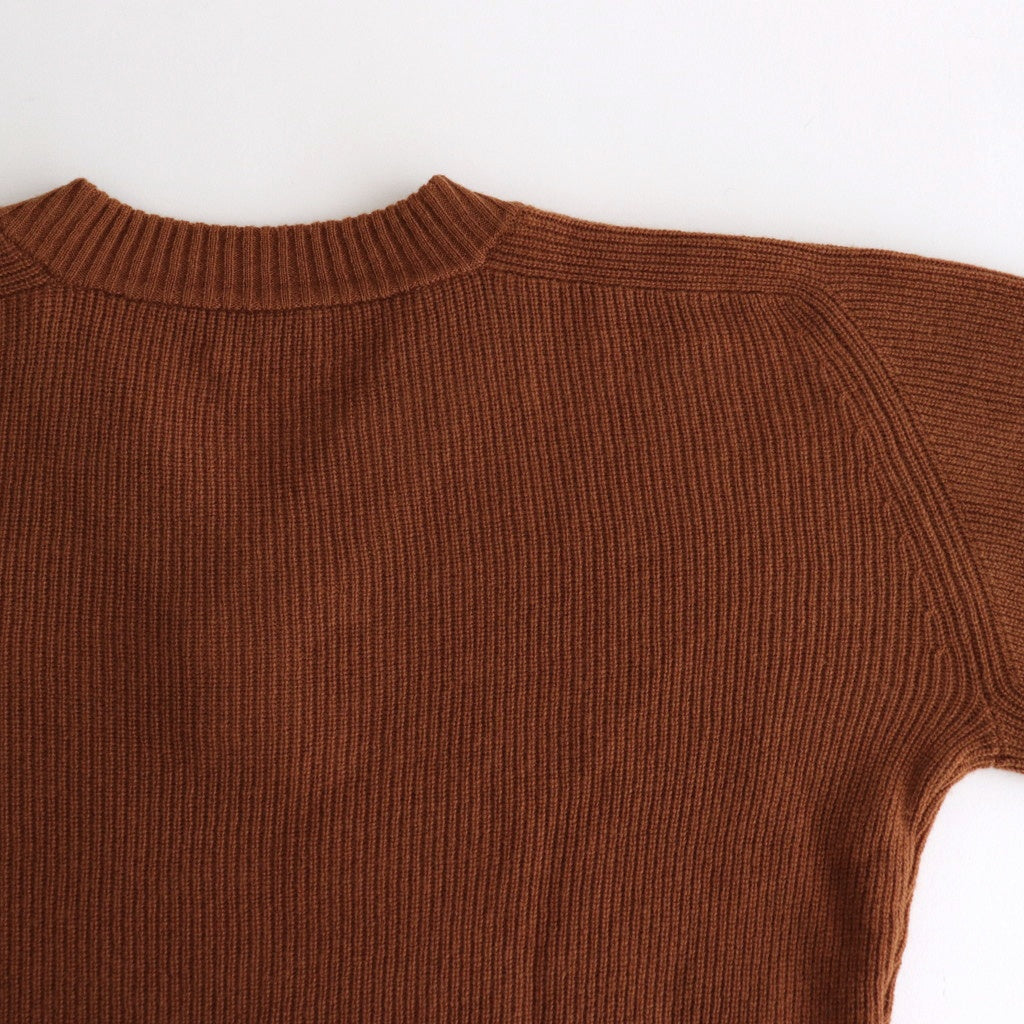 Wool Half Cardigan ST V-neck #MARRON [NEP-AW2403]