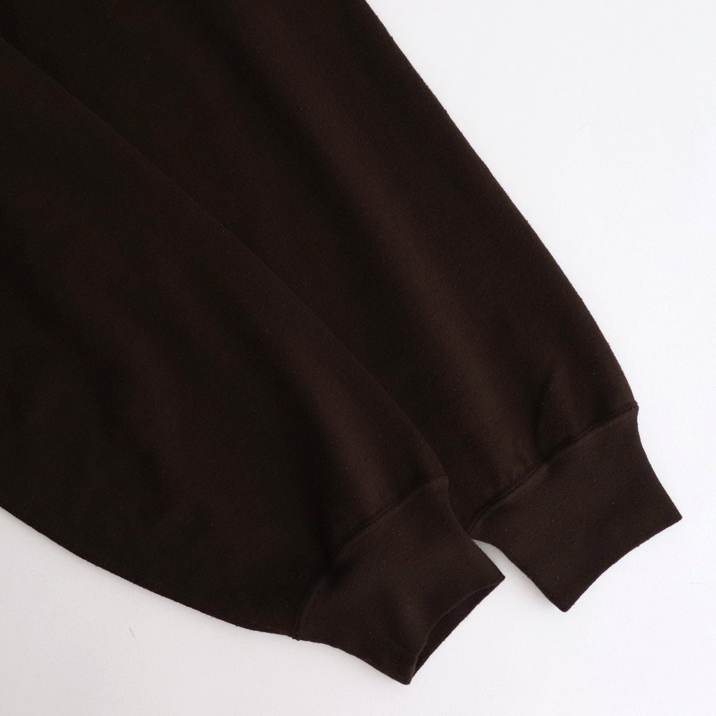 Co/Silk Nep Harf-Zip #Chocolate [BHS24F038Si]