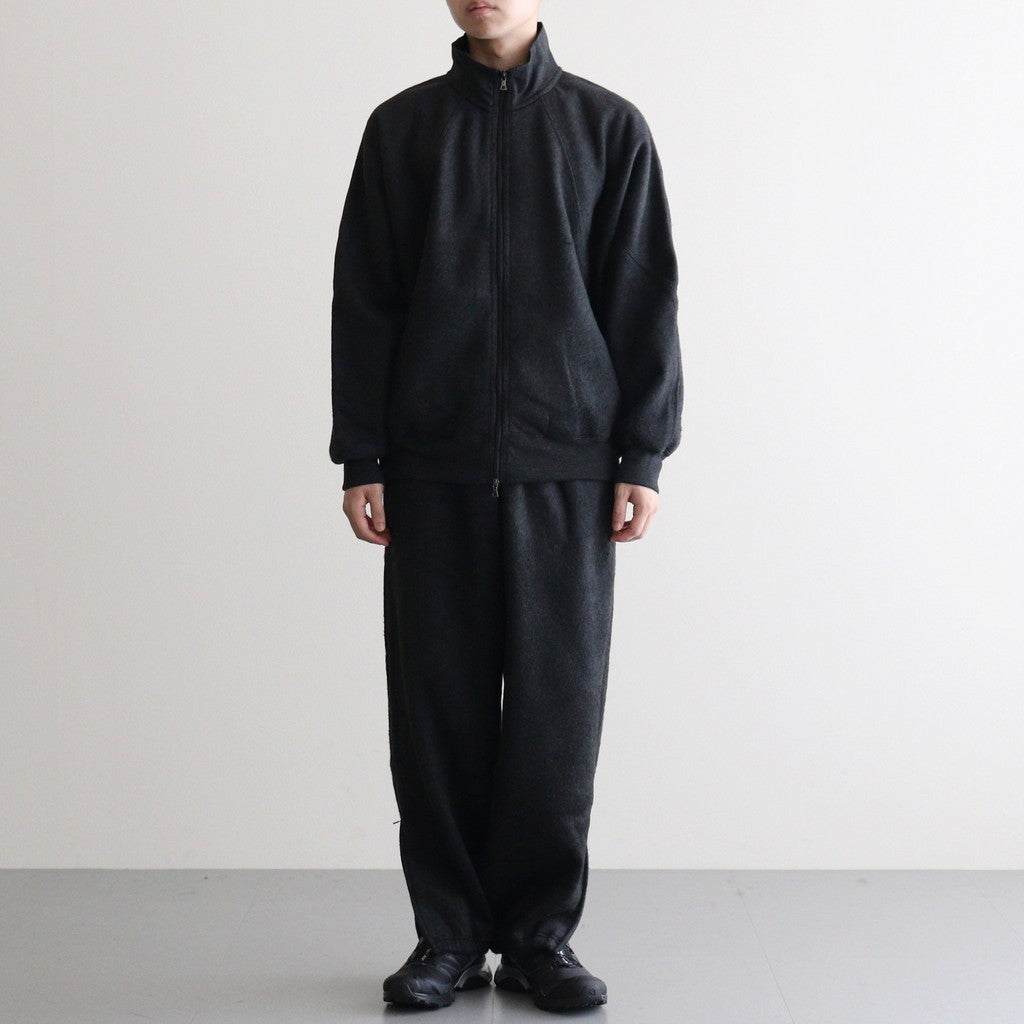 Pe/Silk Fleece Track Jacket #HeatherBlack [BHS24F029F25]