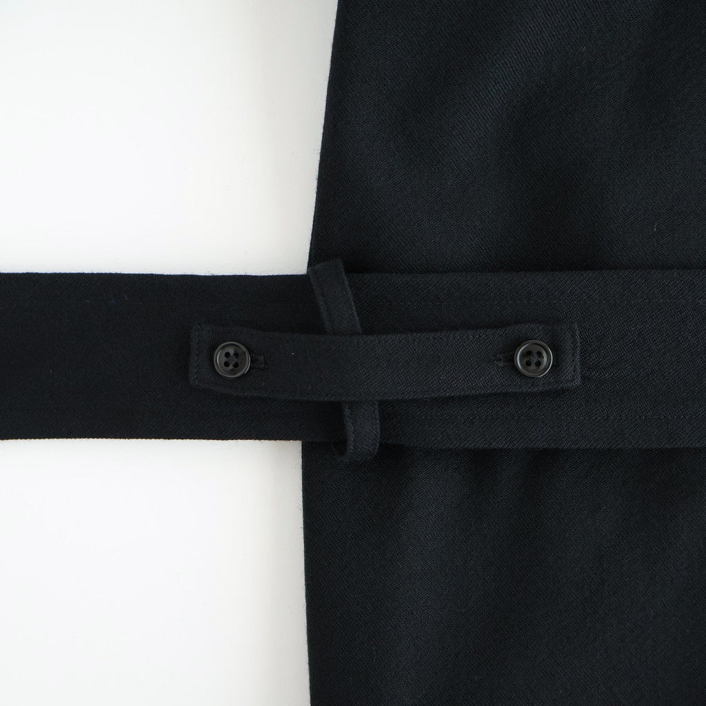 Wool Gabardine Trench Coat #BlackNavy [BHS25F006]