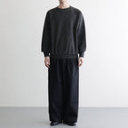 TRIPLE PLEATED WIDE TROUSERS #NAVY [A26A93PT03C]