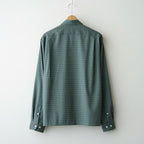 SQUARE SHIRT #GREEN CHECK [A26C11SH02C]