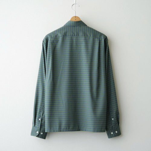 SQUARE SHIRT #GREEN CHECK [A26C11SH02C]