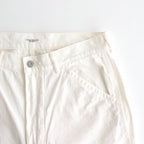 DENIM PAINTER TROUSERS #OFF WHITE [PMAT-PT09]