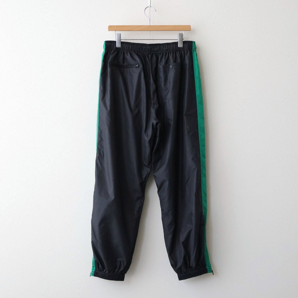 PANEL COLOR TRACK PANTS #BLACK/GRN [DNS26P02]